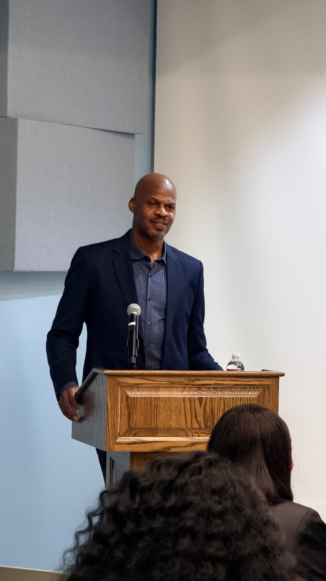 Speaker at the podium during the DASH Leadership launch