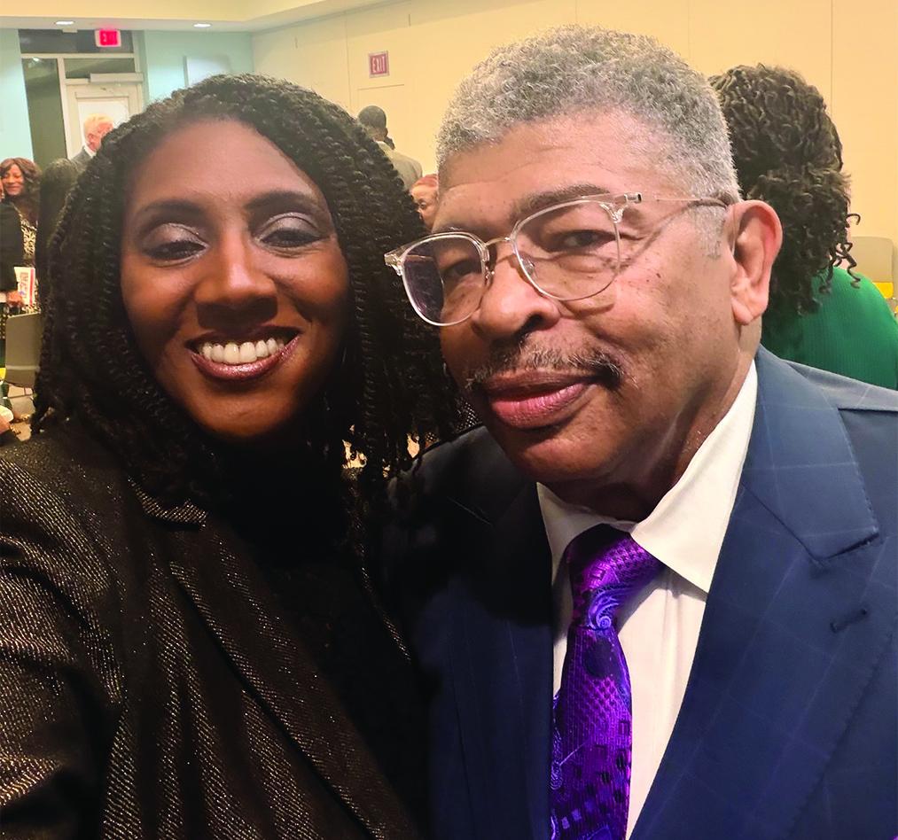 DASH Leadership founder with a panelist at the magazine launch