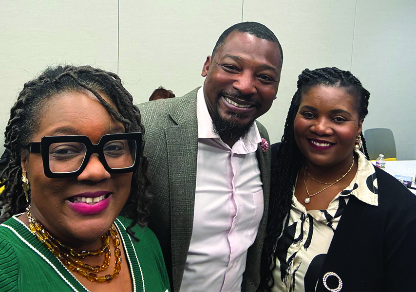 Sharon and Samchi at the DASH Leadership magazine launch